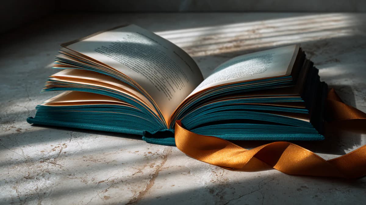 Otvorena pravna knjiga na kamenom stolu — pravni vodici za razvod